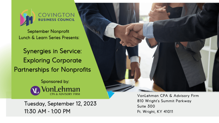 September Nonprofit Lunch and Learn Graphic